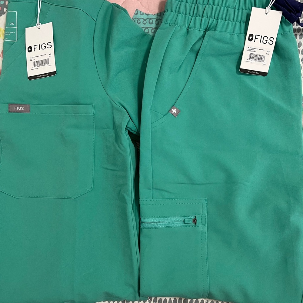 Figs scrubs set women Surgical Green XS/XSP
